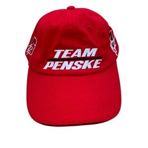 Team Penske Red Cap, Adjustable Hook and loop strap, Ryan Briscoe, EUC